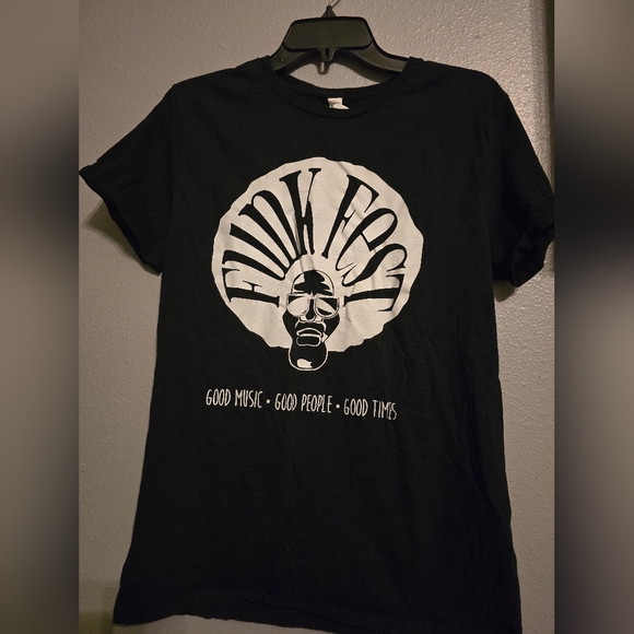 - GUC FUNK FEST GOOD FOOD,GOOD PEOPLE, GOOD MUSIC MEDIUM BLACK & WHITE T S… - Picture 1 of 4